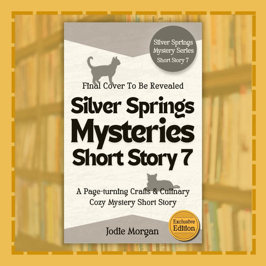 Book cover of 'Silver Springs Mysteries Short Story 7' with a cat illustration on a yellow background.
