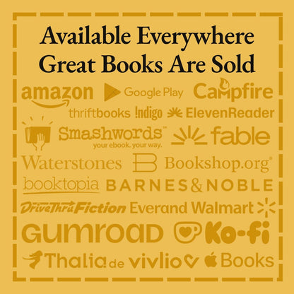 List of platforms where books are sold on a yellow background