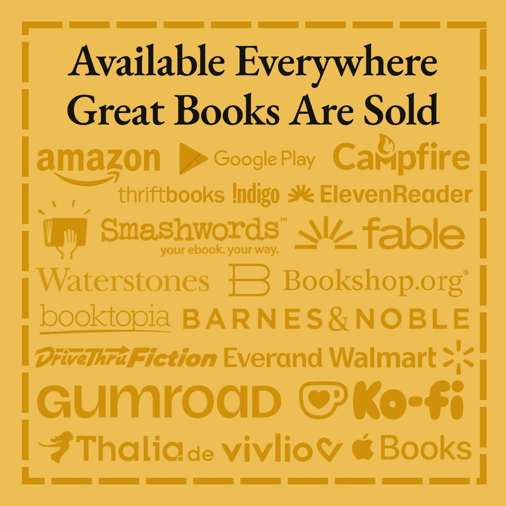 List of platforms where books are sold on a yellow background