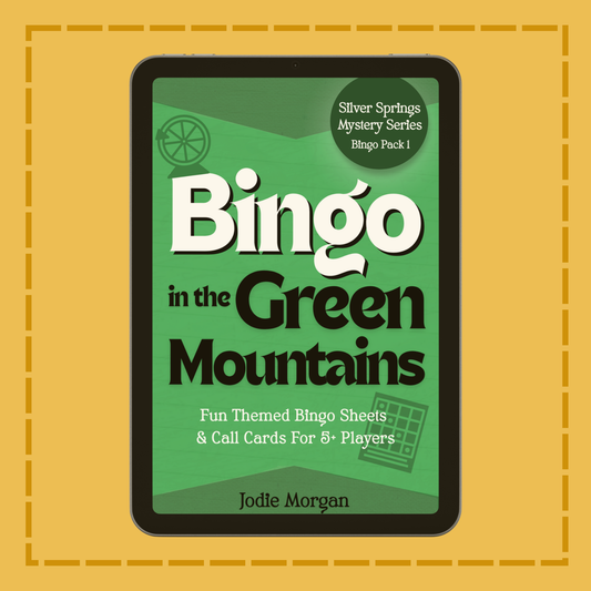 Book cover of 'Bingo in the Green Mountains' on a yellow background