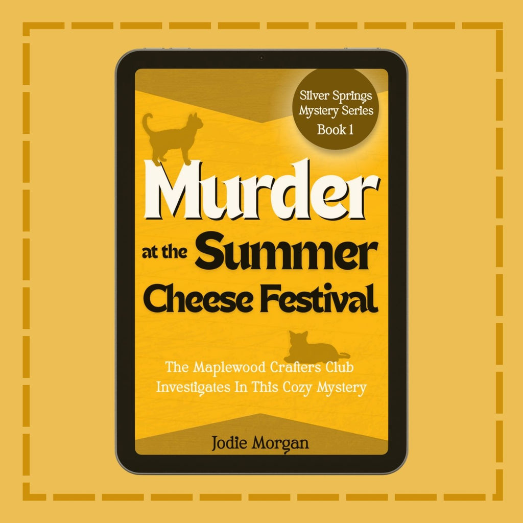 Murder At The Summer Cheese Festival on a tablet.