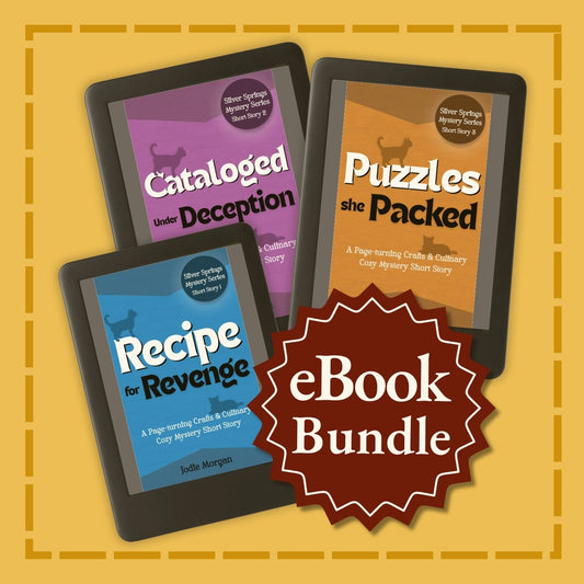 Three eBook covers on a yellow background with 'eBook Bundle' text.