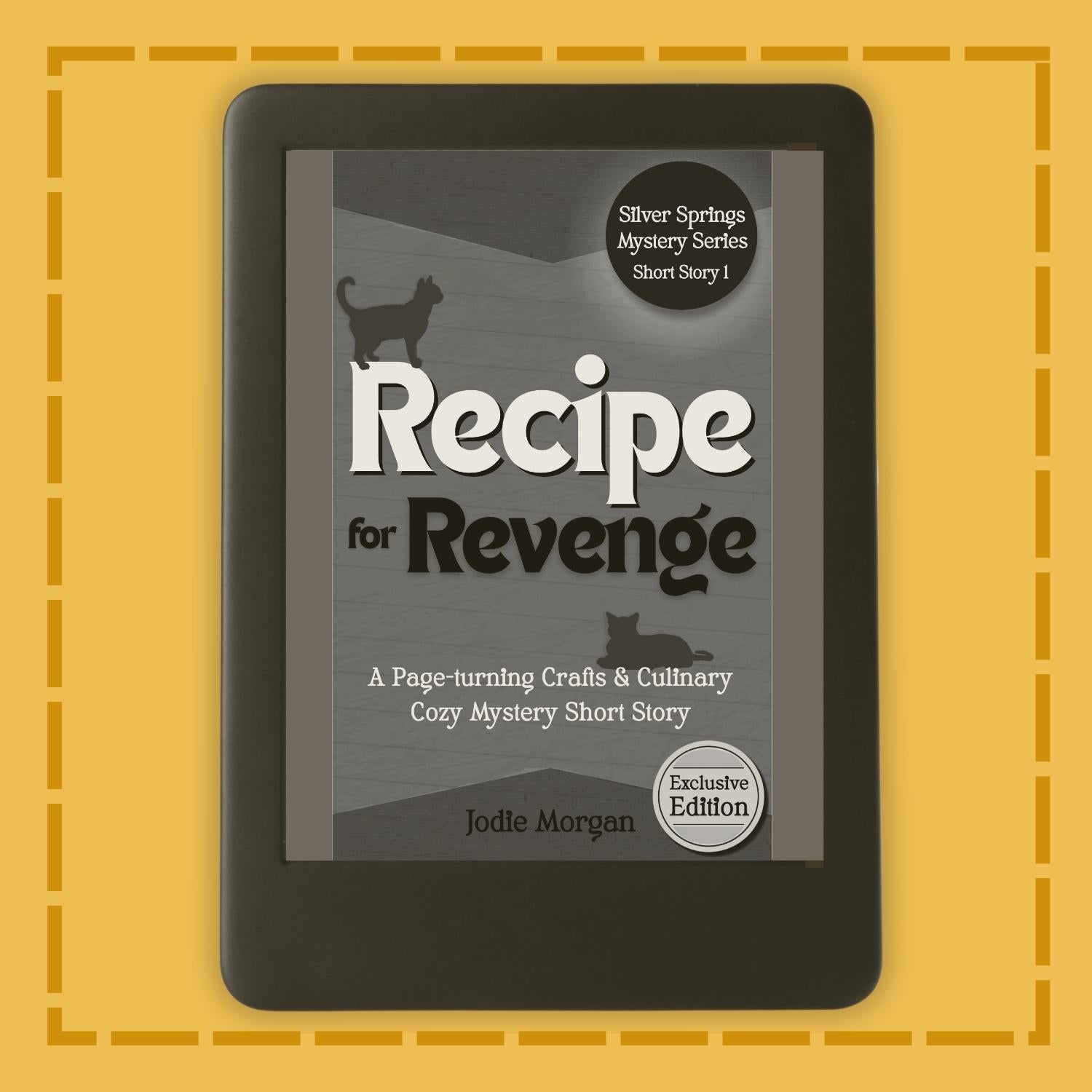 Recipe For Revenge on an eReader.